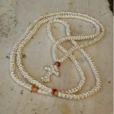 300knot satin rosary 10223