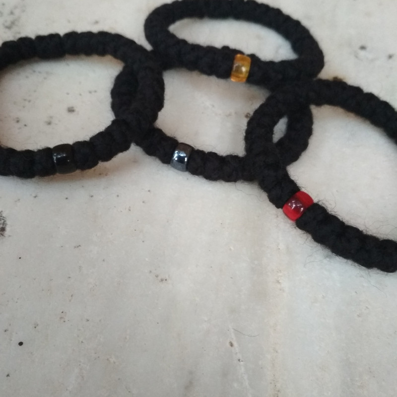 orthodox prayer rope bracelet glass bead 10099