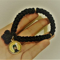 St Efraim's  33knot pocket satin rosary 10253