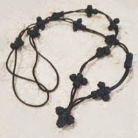 Orthodox Cross pendant Knotted necklace 10100