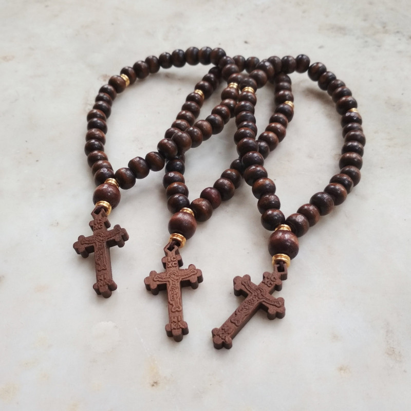 Wooden Beaded Prayer Rope Prayer Beads 10358