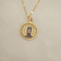 St Efraim pendant charm necklace 10080