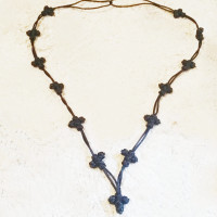 Orthodox Cross pendant Knotted necklace 10100
