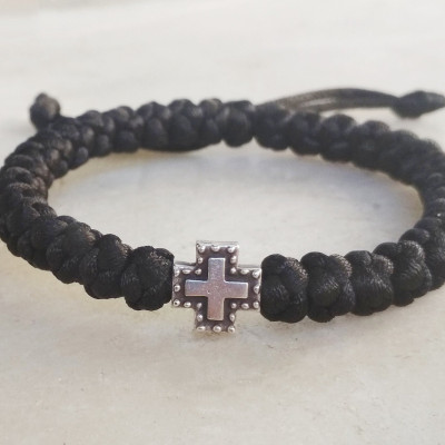 orthodox prayer rope bracelet adjustable satin 10331