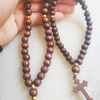 Wooden Prayer Beads big beads 10318