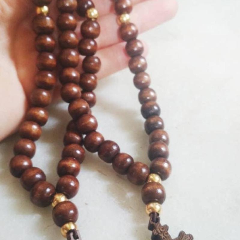 Wooden Prayer Beads big beads 10318