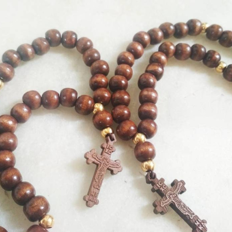 Wooden Prayer Beads big beads 10318