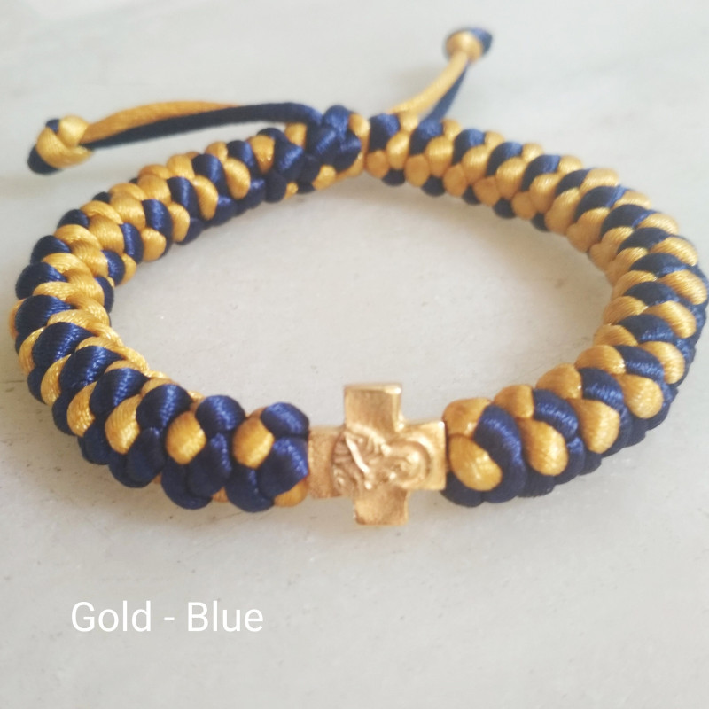 Double colour prayer rope bracelet 10031
