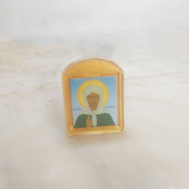 Saint Matrona pendant charm necklace 