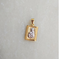 Panagia Constandinato Silver pendant charm Necklace 10160