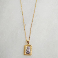 Panagia Constandinato Silver pendant charm Necklace 10160