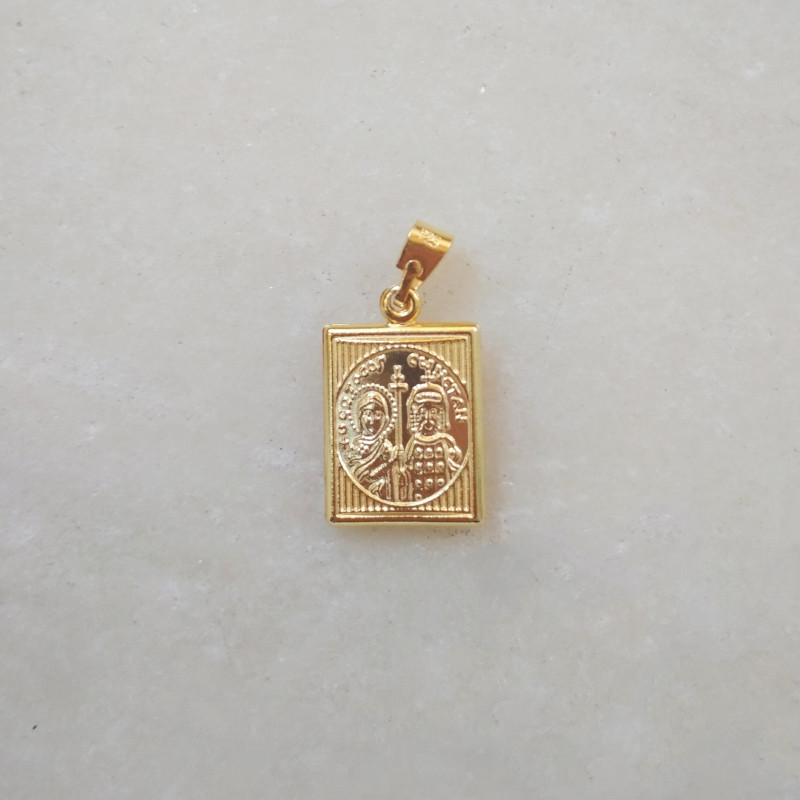 Panagia Constandinato Silver pendant charm Necklace 10160