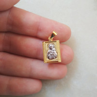 Panagia Constandinato Silver pendant charm Necklace 10160