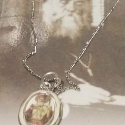 St Nektarios orthodox pendant charm necklace 10011