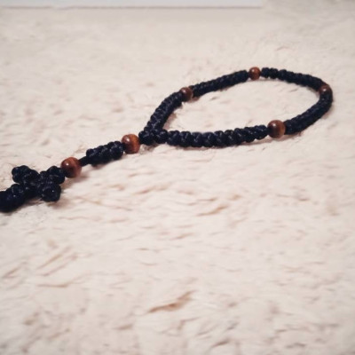 50knot satin rosary 10068