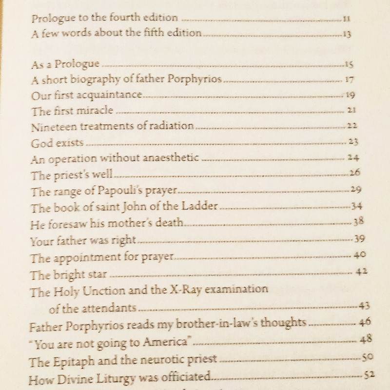 FATHER PORFYRIOS, The Discerning, The Foreseeing, The Healer