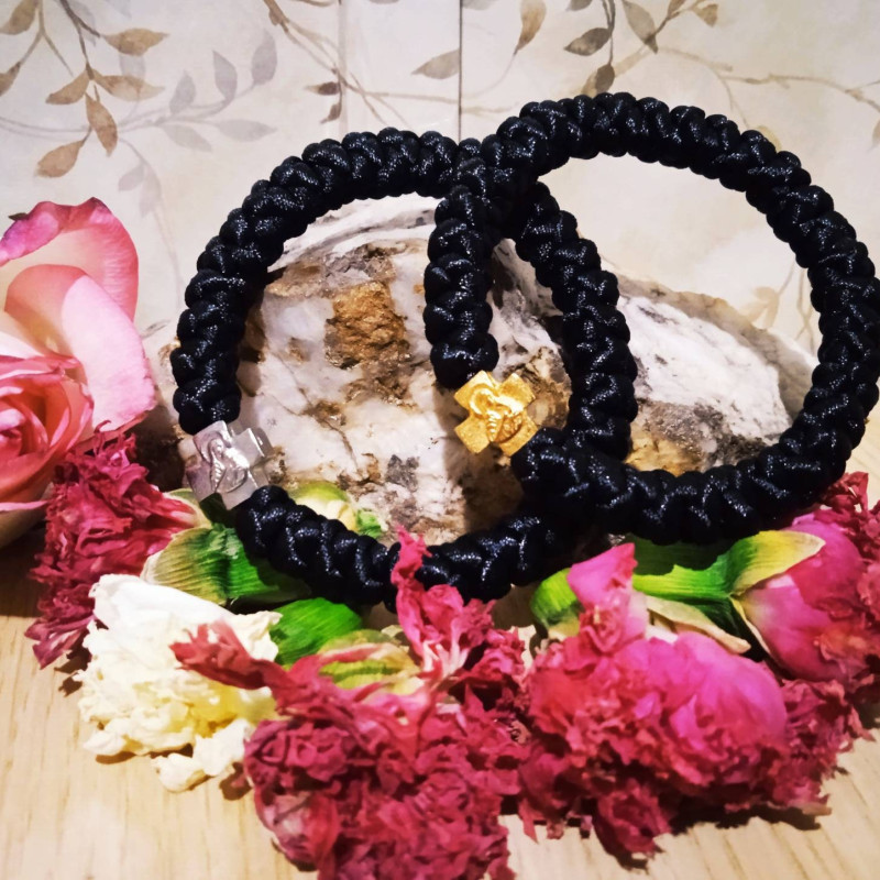 Panagia satin prayer rope bracelet 10320