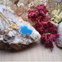 icxc nika cross pendant charm & prayer rope 10150