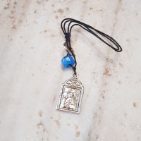 Holy Theotokos & St Cristofer car pendant 