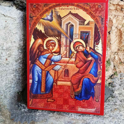 Announciation of Theotokos Panagia Holy icon 