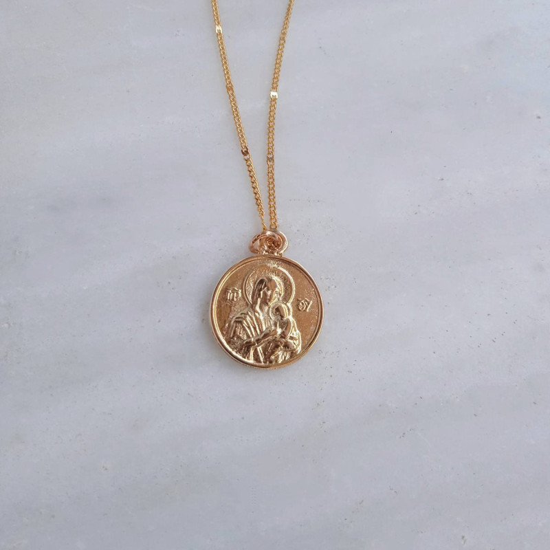 Panagia pendant charm necklace 10218