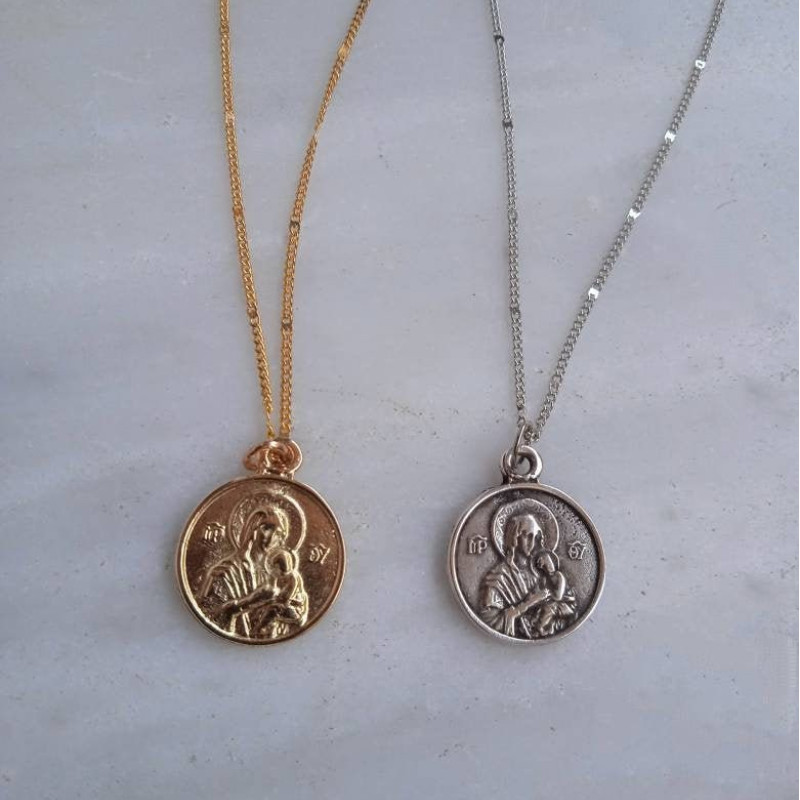 Panagia pendant charm necklace 10218