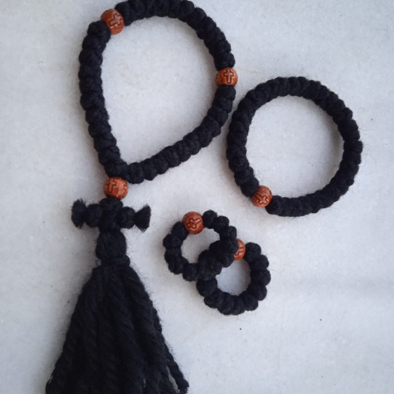 Gift set  prayer rope pure wool 10200