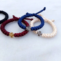 Panagia's satin rosary bracelet adjustable 10079