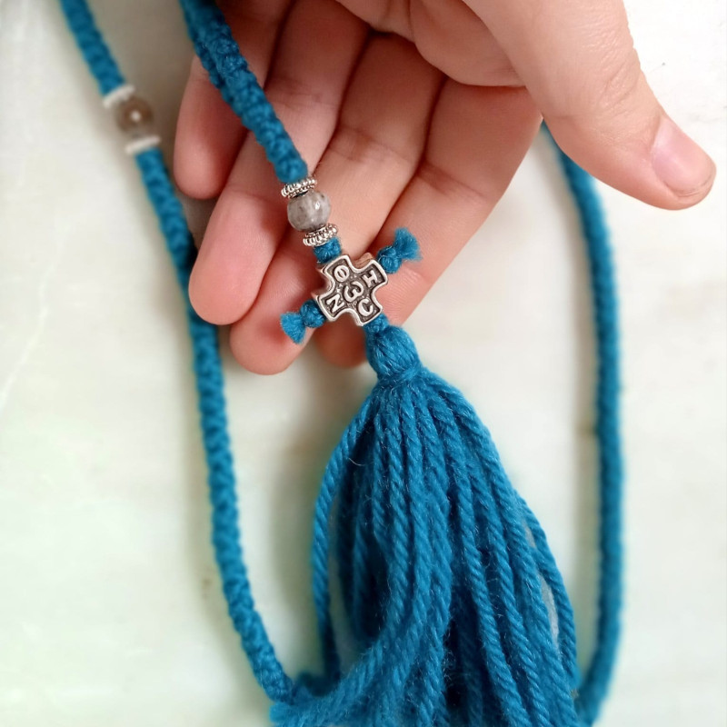 icxc nika Job's Tears 300knot prayer rope wool 10036