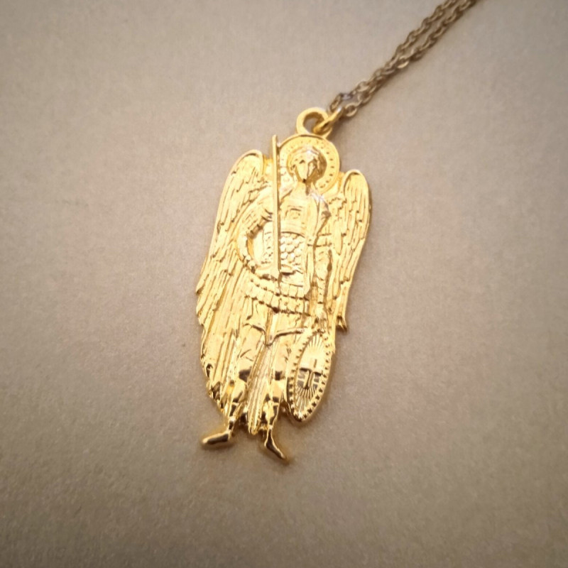 St Archangel Michael pendant charm necklace 10240