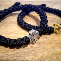 orthodox prayer rope bracelet adjustable satin 10331