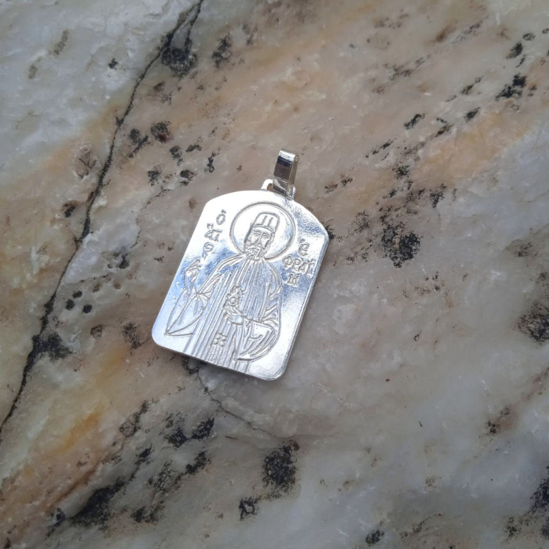 St Efraim silver pendant charm 10354