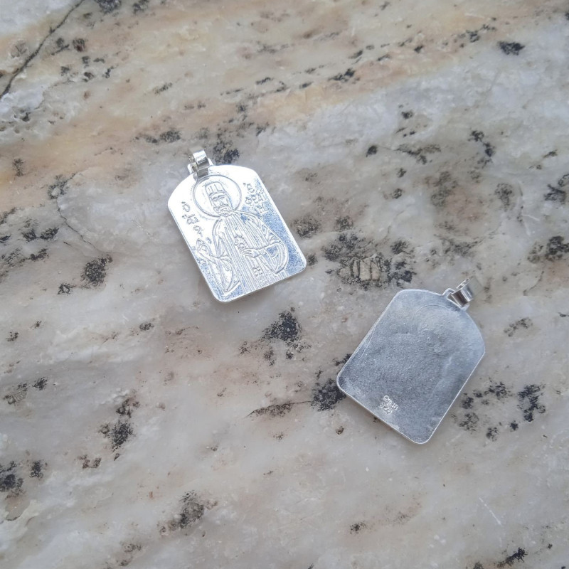 St Efraim silver pendant charm 10354