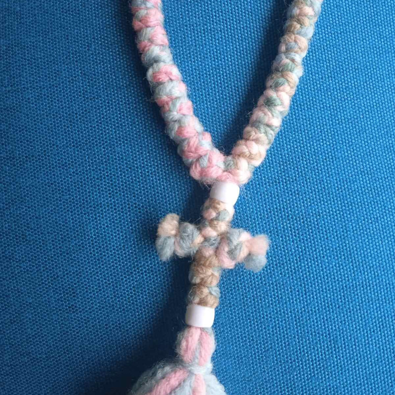 Unique Pink 100knot rosary 10363