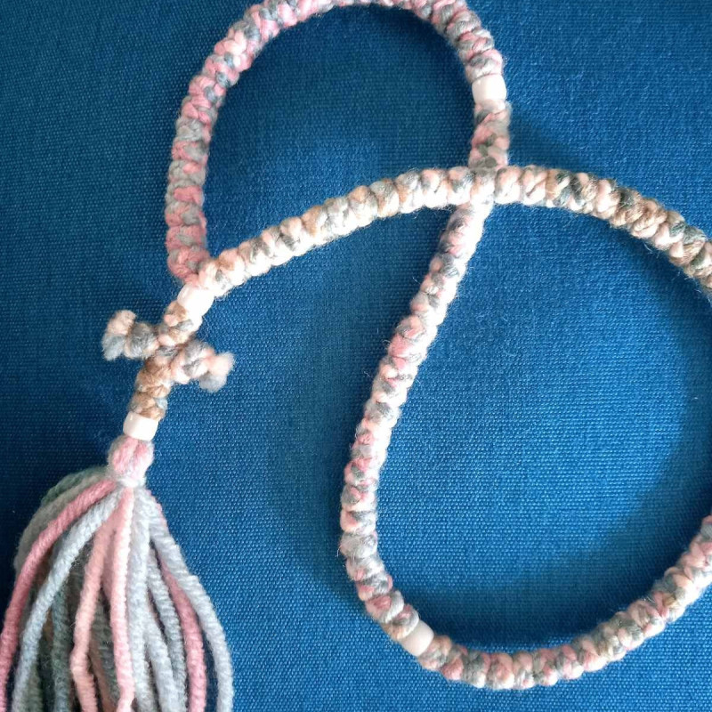 Unique Pink 100knot rosary 10363
