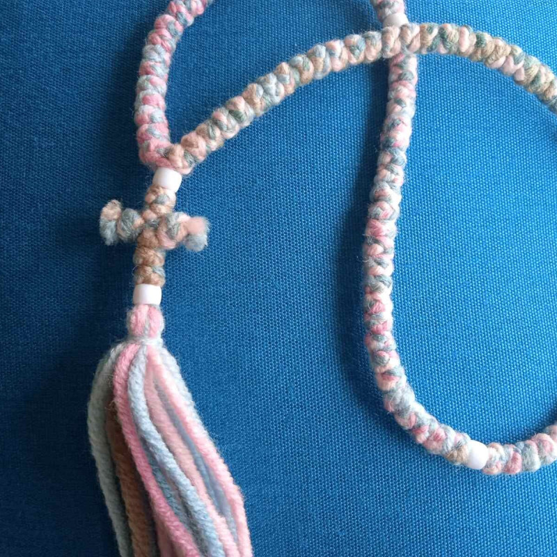 Unique Pink 100knot rosary 10363