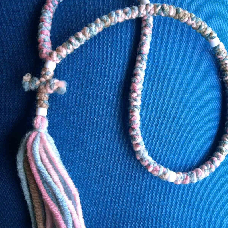 Unique Pink 100knot rosary 10363