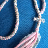 Unique Pink 100knot rosary 10363