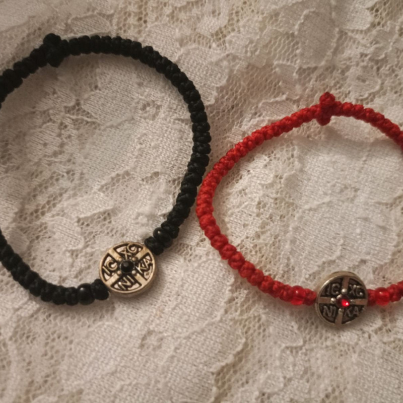 icxc nika Wax Thread rosary bracelet 10369