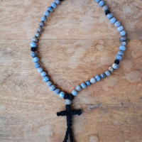 Job's tear 50 knot prayer beads wool rosary