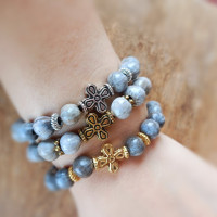 Job's tears prayer beads bracelet 10328
