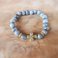 Job's tears prayer beads bracelet 10328