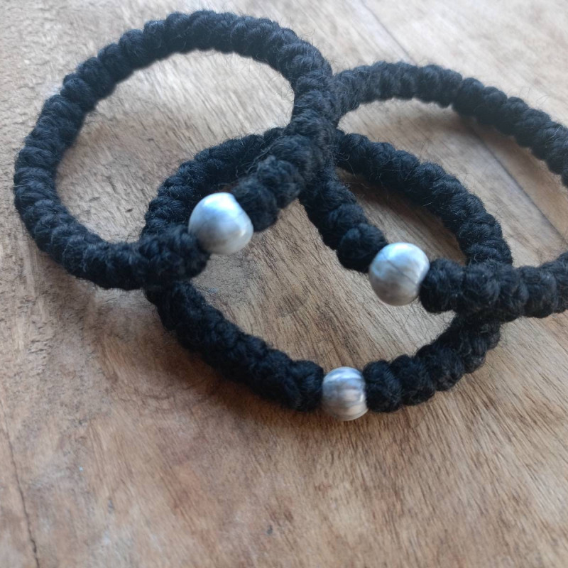 Job's tear prayer rope Theotokos tears bracelet 10021