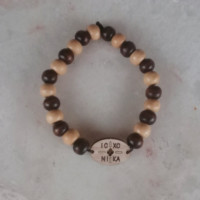 icxc nika Beaded Bracelet Wooden rosary