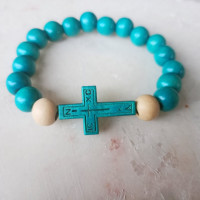 icxc nika Wooden Beaded Bracelet 10096