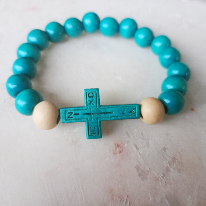 icxc nika Wooden Beaded Bracelet 10096