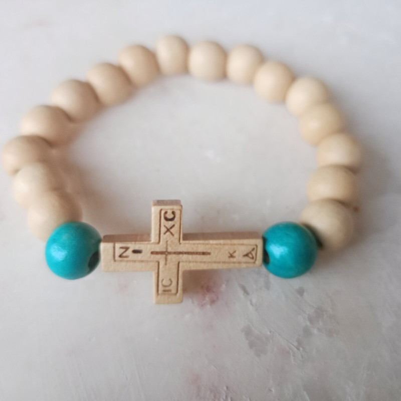 icxc nika Wooden Beaded Bracelet 10096