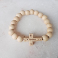 icxc nika Wooden Beaded Bracelet 10096