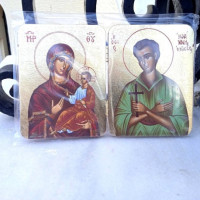 St John the Russian with Panagia icon 10124