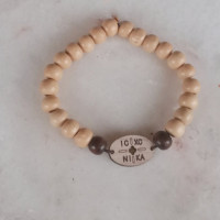 icxc nika Beaded Bracelet Wooden rosary